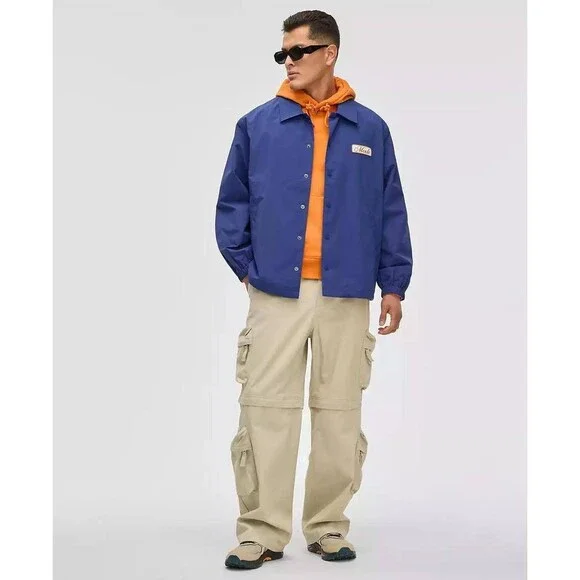 Mode of One Men’s Nylon Ripstop Coaches Jacket Blue S NWT - Picture 2 of 9